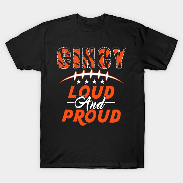 Cincinnati Football Proud Fan T-Shirt by FFFM